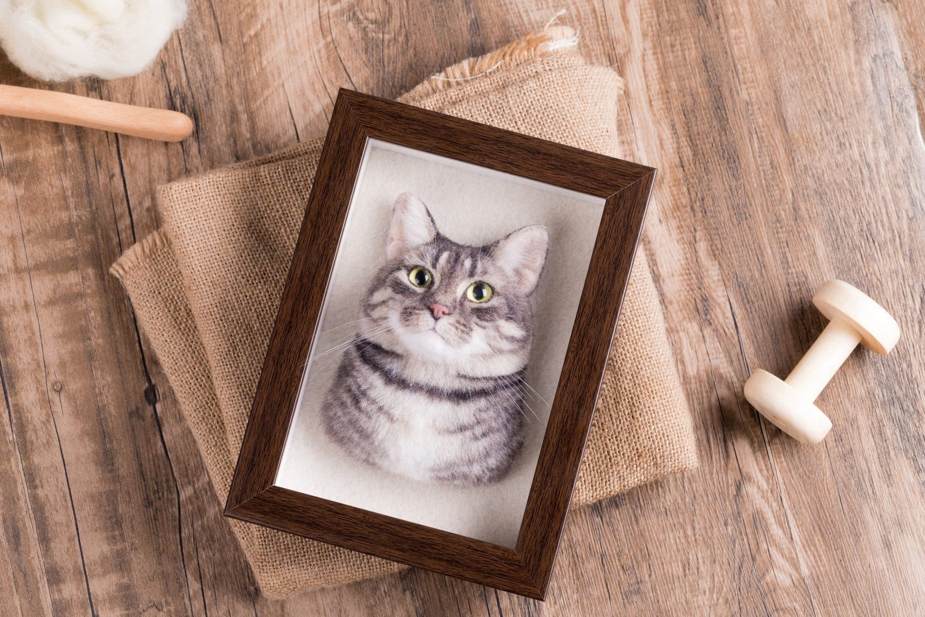 Pawloom Studio guide to commissioning a custom wool pet portrait