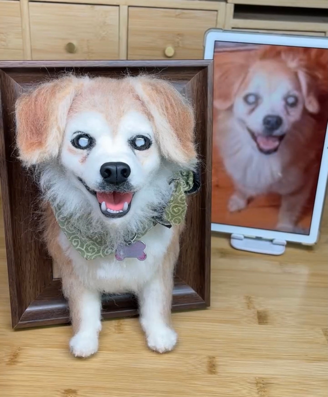 Haru's Unbreakable Bond: Crafting a Portrait of Love - Pawloom Studio