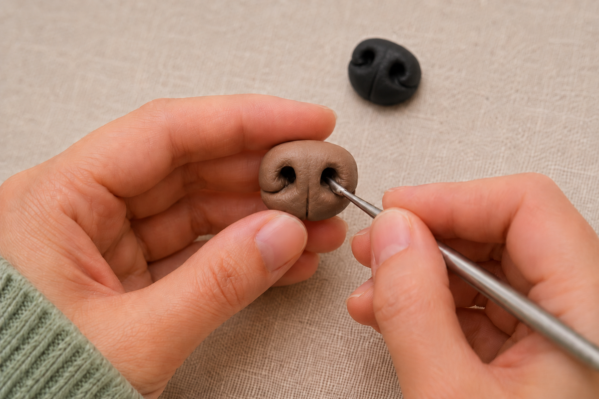 Customized Nose: Handmade Clay Feature