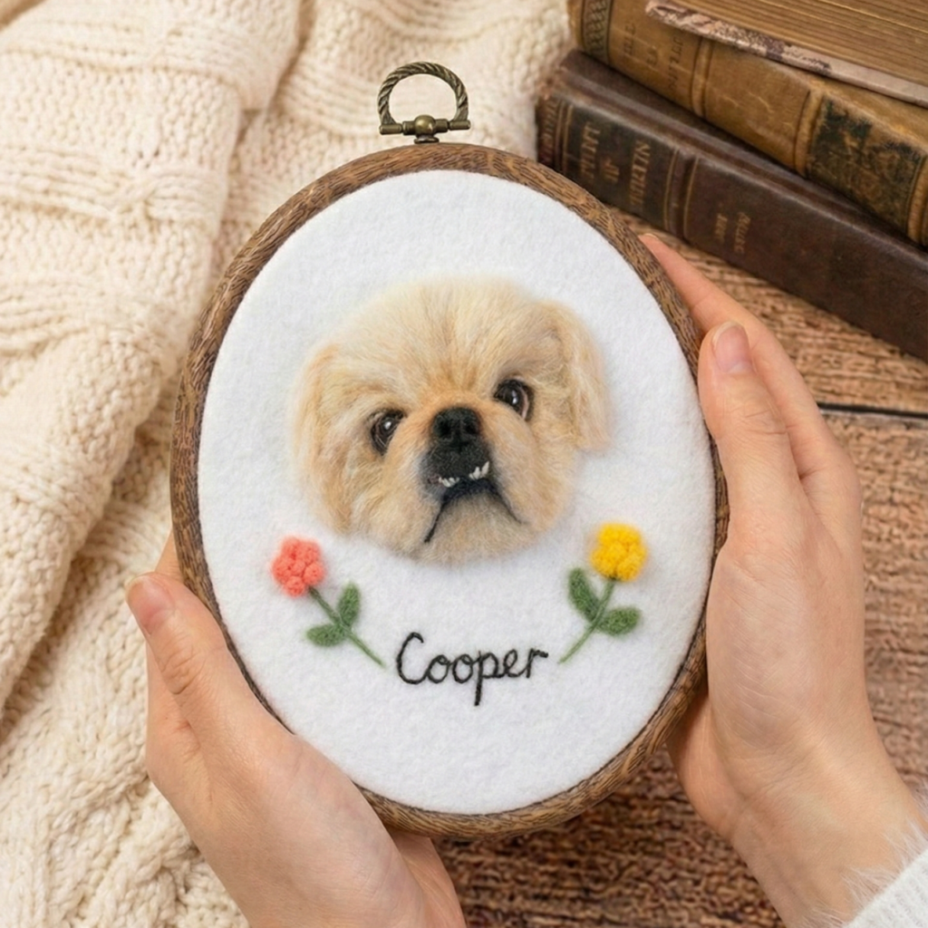Felted Pet Hoop alternate view